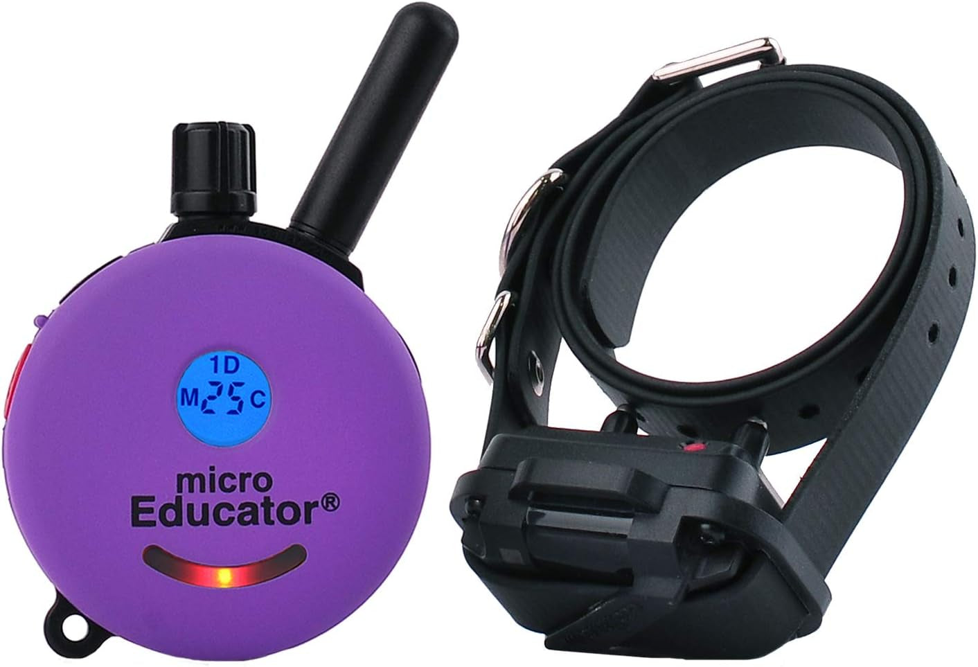 E-Collar Dog Training Collar, Rechargeable Remote + Finger Clicker, for Small to Medium Dogs, Humane Tapping Stimulation, 100 Levels, Tone, Light, 1/2 Mile 1 Dog, Zen
