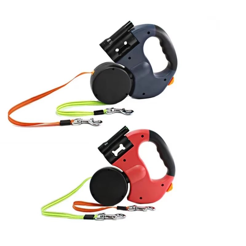 LED Automatic Retractable Traction Rope with Two - Headed and Plastic Bag Box Dog Leash Dog Chain Pet Supplies Dog Accessories - Eco and More Pet Store