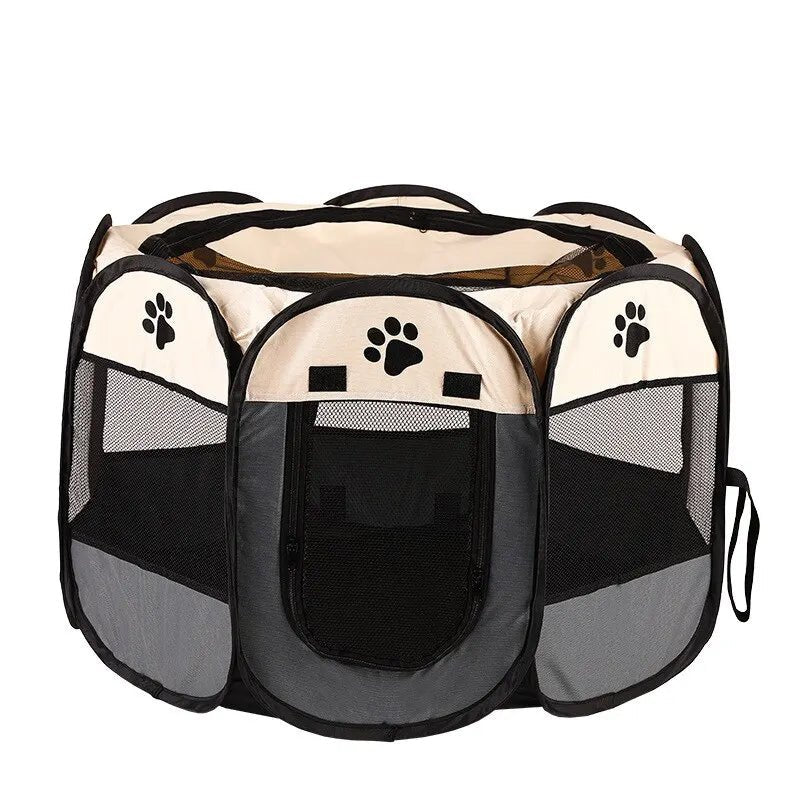 Portable Foldable Pet Tent Kennel Octagonal Fence Puppy Shelter Easy to Use Outdoor Easy Operation Large Dog Cages Cat Fences - Eco and More Pet Store