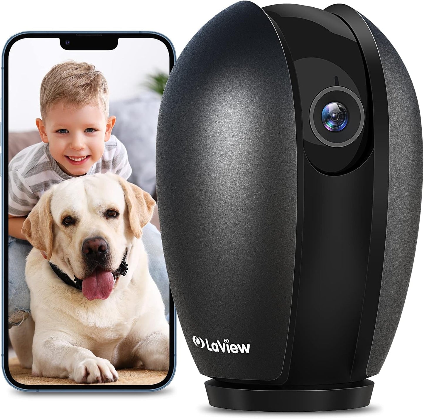 1080P Indoor Security Camera with 360° Coverage - Smart Home Monitor with Sound & Motion Detection | WiFi Pet Camera with 2 - Way Audio, Night Vision, and Alexa Compatibility | SD & Cloud Storage - Eco and More Pet Store