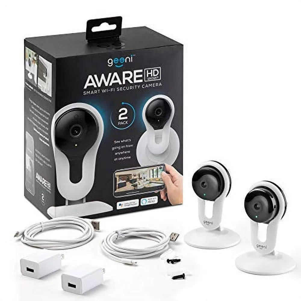 1080P Indoor Smart Home Security Camera 2 Pack | 2 - Way Talk, Night Vision, Motion Alerts | Works with Alexa & Google Home | 2.4 Ghz Wi - Fi | 2 Pack - Eco and More Pet Store