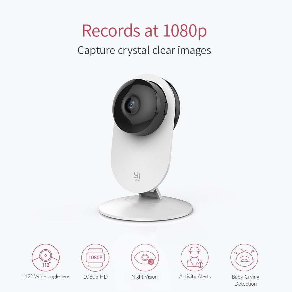 "1080P WiFi Indoor Security Camera with Night Vision & Motion Detection - Smart Pet Monitor Compatible with Alexa & Google Assistant" - Eco and More Pet Store