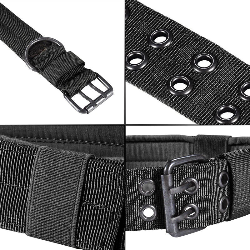 2" Wide Tactical Heavy Duty Nylon Large Dog Collar K9 Military with Metal Buckle - Eco and More Pet Store