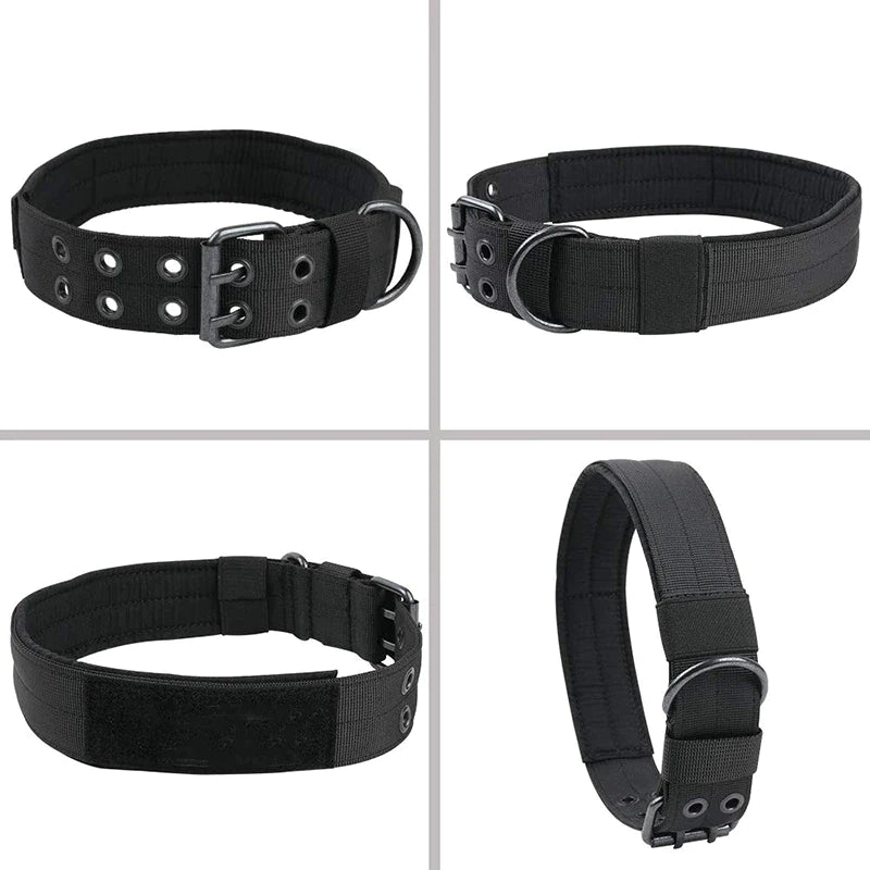 2" Wide Tactical Heavy Duty Nylon Large Dog Collar K9 Military with Metal Buckle - Eco and More Pet Store