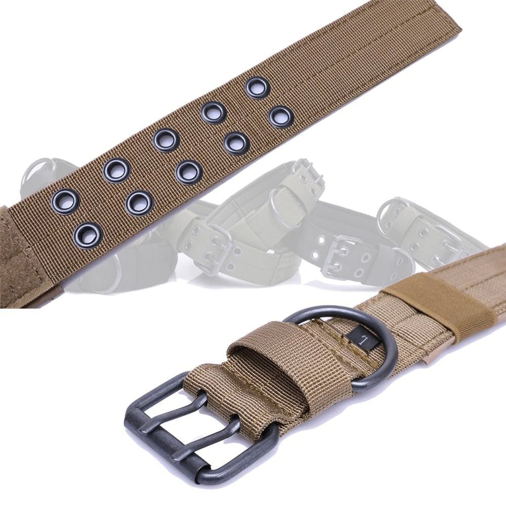 2" Wide Tactical Heavy Duty Nylon Large Dog Collar K9 Military with Metal Buckle - Eco and More Pet Store