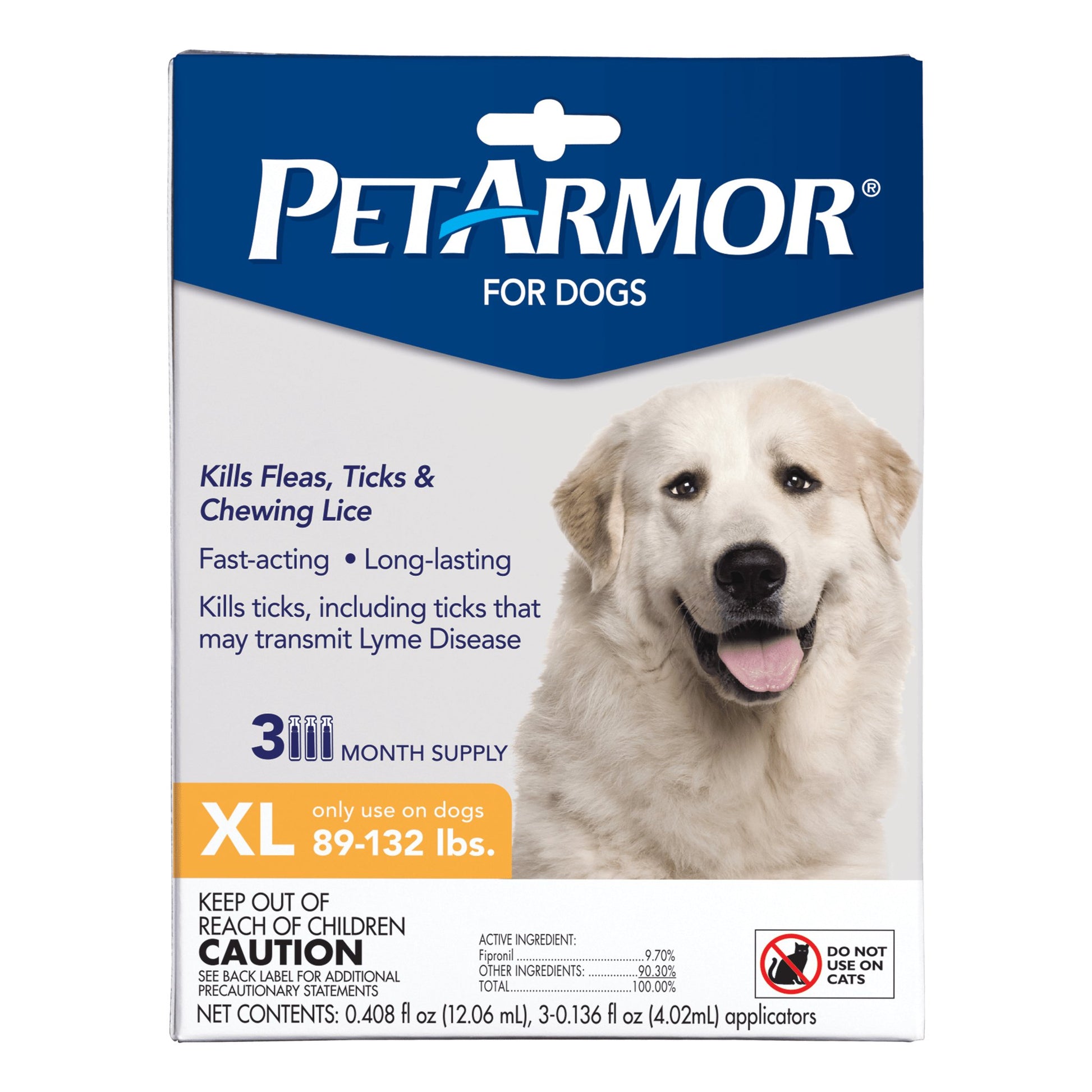 3 - Month Topical Flea & Tick Treatment for Large Dogs (89 - 132 lbs) | 3 Count - Effective, Long - Lasting Protection Against Pests - Eco and More Pet Store