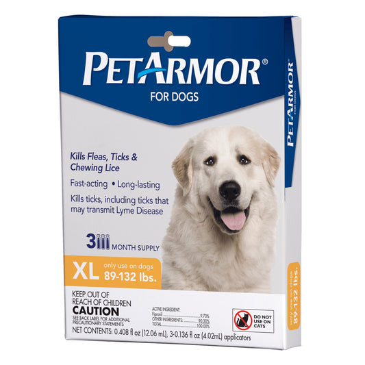 3 - Month Topical Flea & Tick Treatment for Large Dogs (89 - 132 lbs) | 3 Count - Effective, Long - Lasting Protection Against Pests - Eco and More Pet Store