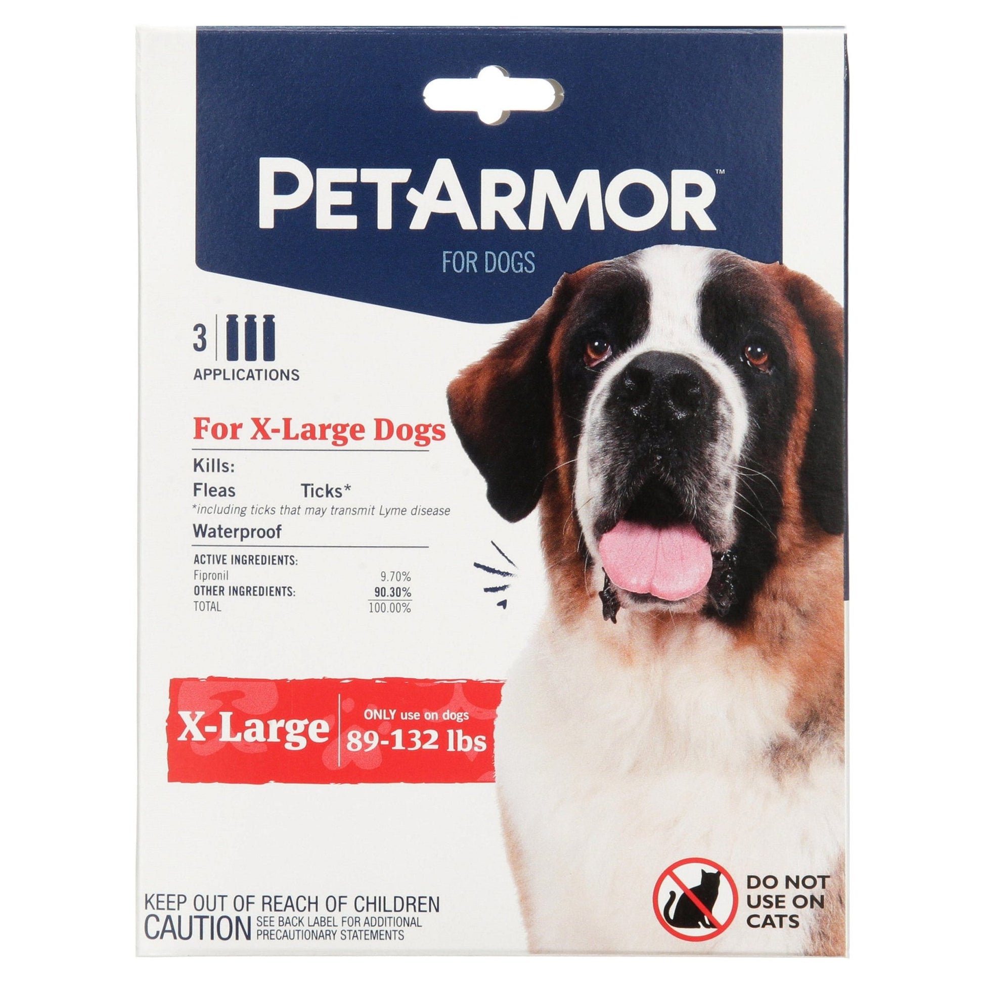 3 - Month Topical Flea & Tick Treatment for Large Dogs (89 - 132 lbs) | 3 Count - Effective, Long - Lasting Protection Against Pests - Eco and More Pet Store