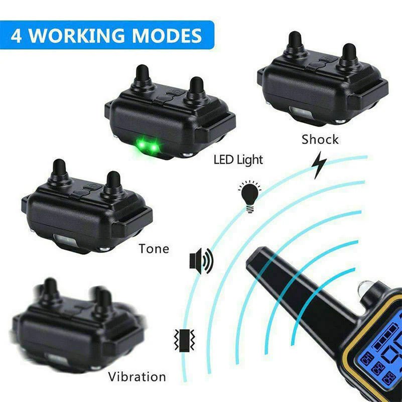 3000 FT Dog Training US Collar Rechargeable Remote Shock PET Waterproof Trainer - Eco and More Pet Store