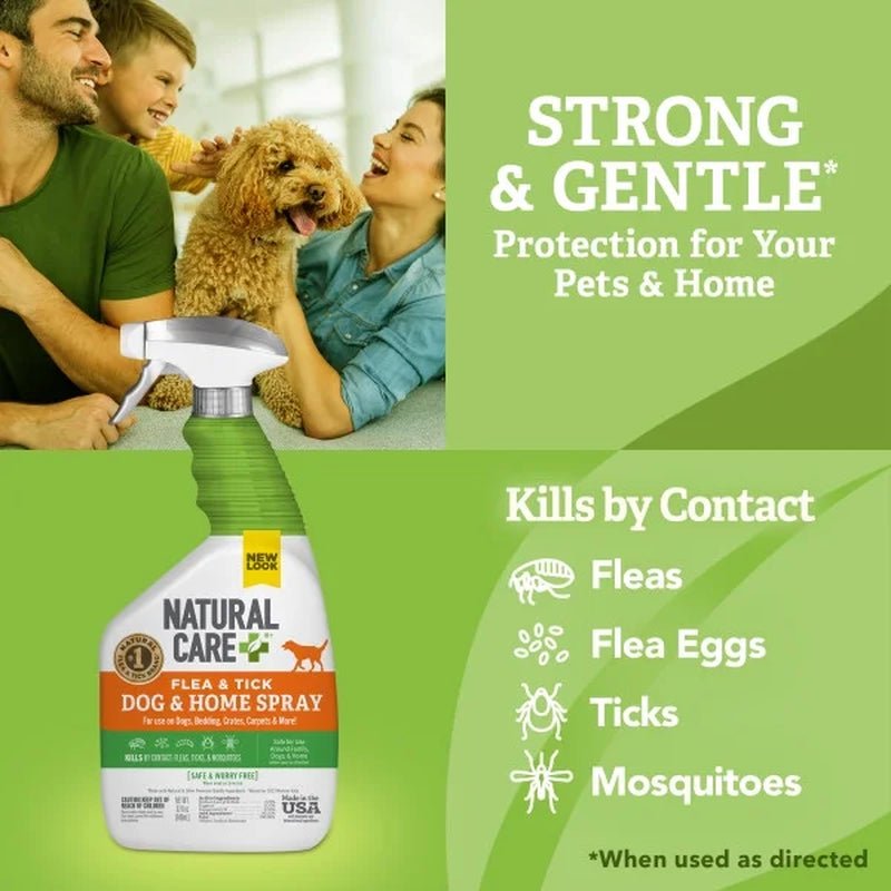 32 oz Flea and Tick Repellent Spray for Dogs & Home | Powerful, Natural Protection Against Pests - Safe & Effective Solution for a Pest - Free Environment - Eco and More Pet Store