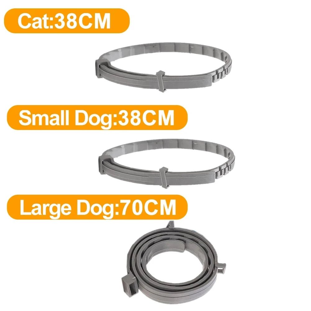 38Cm 70Cm Retractable Deworming Dog Cat Collar Pet anti Flea Ticks Collar Repellent Mosquito Pet Collars for Cats Dogs Products - Eco and More Pet Store