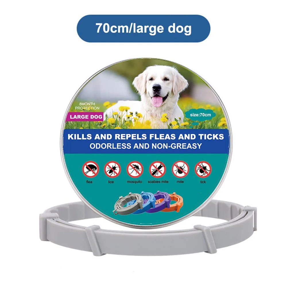 38Cm 70Cm Retractable Deworming Dog Cat Collar Pet anti Flea Ticks Collar Repellent Mosquito Pet Collars for Cats Dogs Products - Eco and More Pet Store