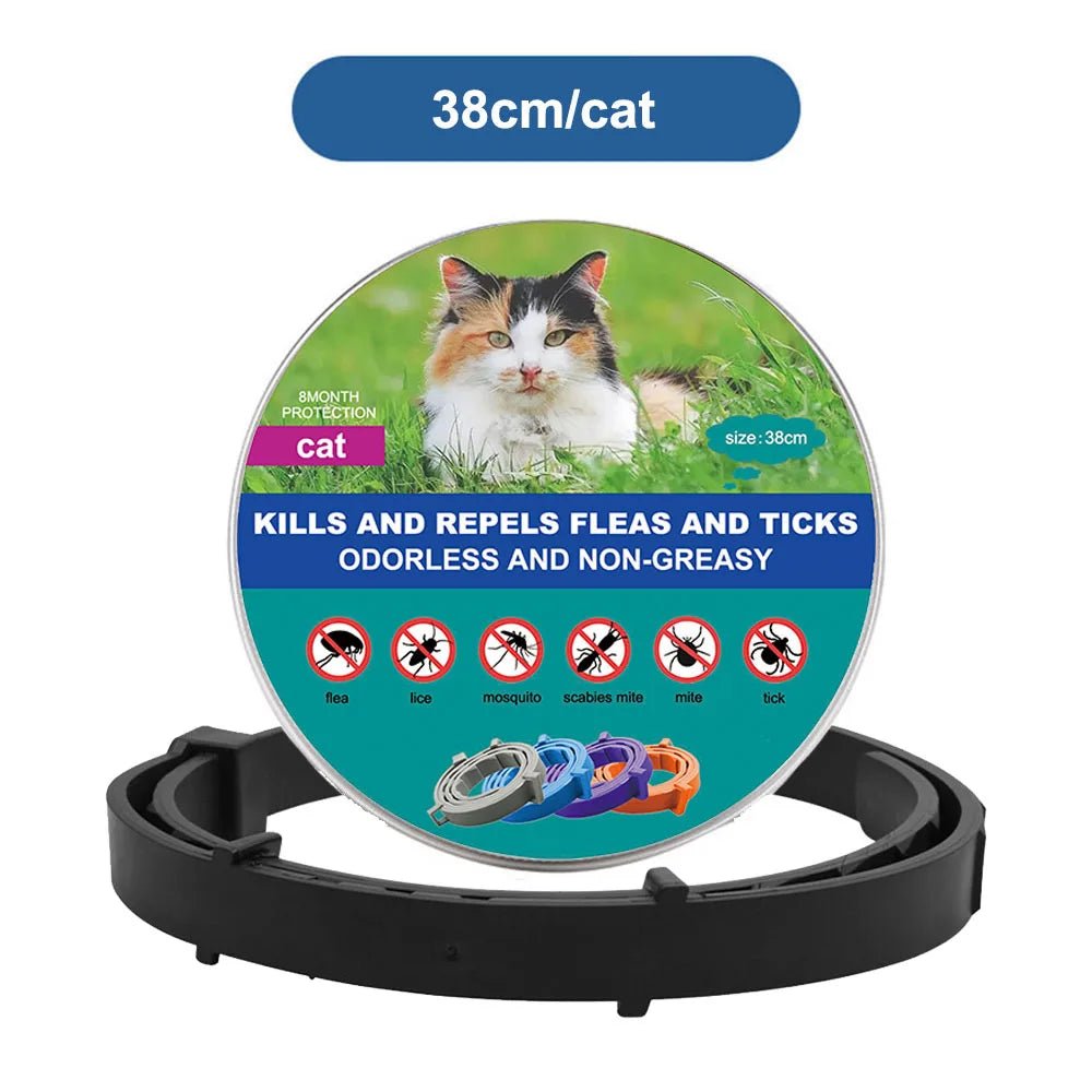 38Cm 70Cm Retractable Deworming Dog Cat Collar Pet anti Flea Ticks Collar Repellent Mosquito Pet Collars for Cats Dogs Products - Eco and More Pet Store