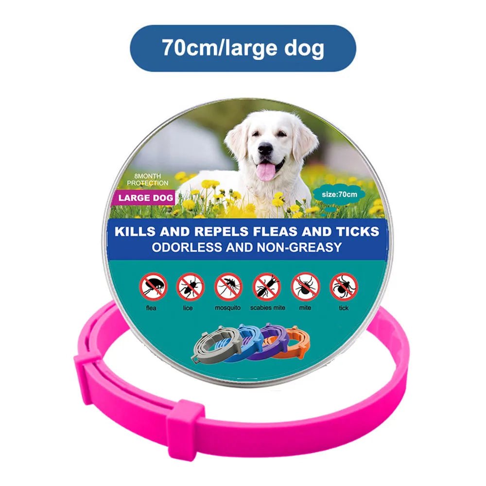 38Cm 70Cm Retractable Deworming Dog Cat Collar Pet anti Flea Ticks Collar Repellent Mosquito Pet Collars for Cats Dogs Products - Eco and More Pet Store