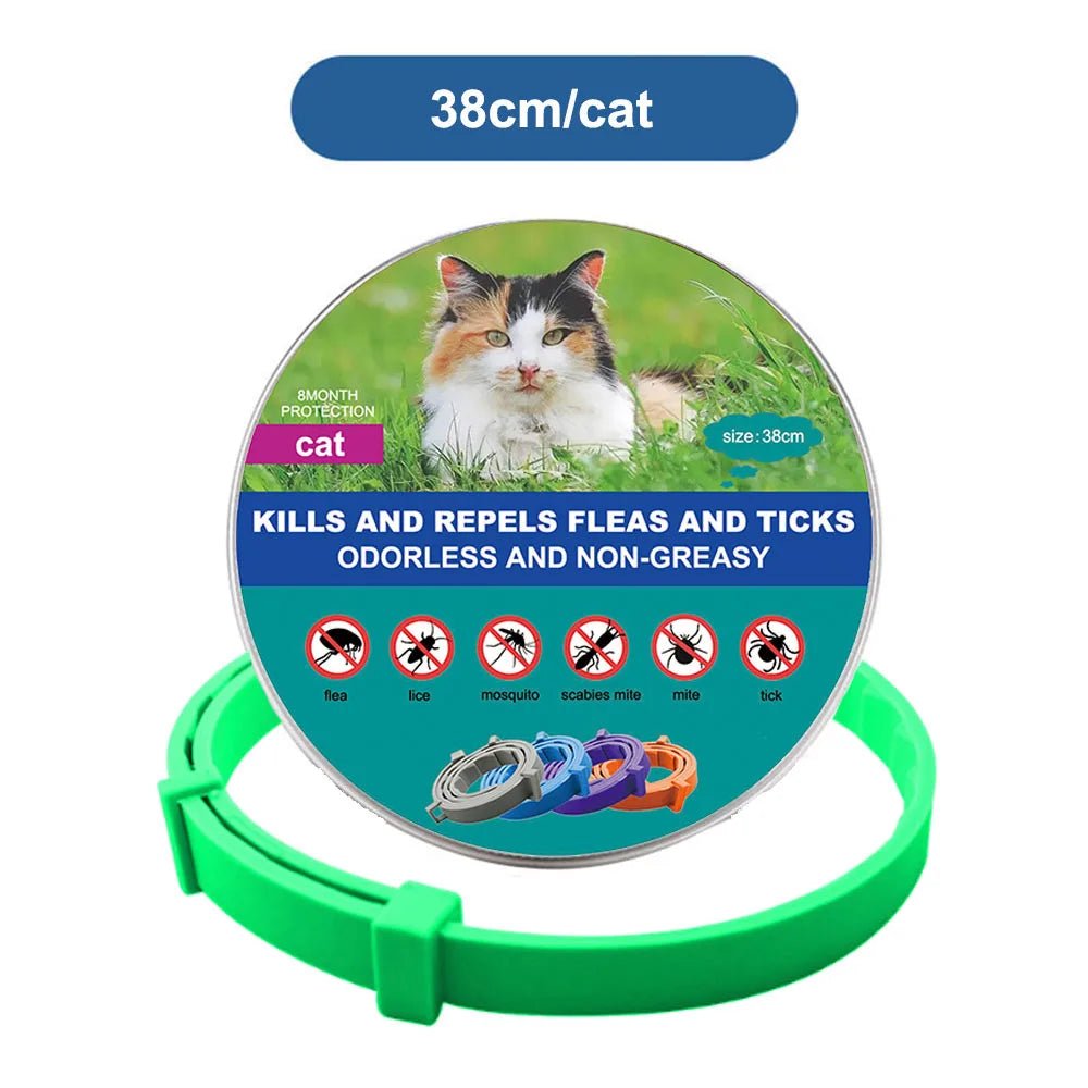 38Cm 70Cm Retractable Deworming Dog Cat Collar Pet anti Flea Ticks Collar Repellent Mosquito Pet Collars for Cats Dogs Products - Eco and More Pet Store