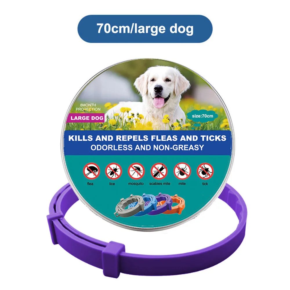 38Cm 70Cm Retractable Deworming Dog Cat Collar Pet anti Flea Ticks Collar Repellent Mosquito Pet Collars for Cats Dogs Products - Eco and More Pet Store