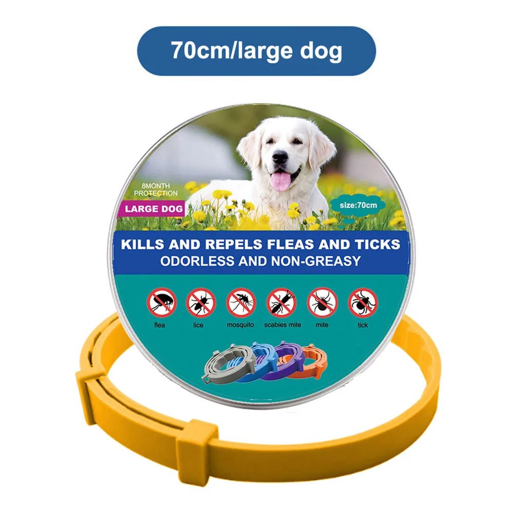 38Cm 70Cm Retractable Deworming Dog Cat Collar Pet anti Flea Ticks Collar Repellent Mosquito Pet Collars for Cats Dogs Products - Eco and More Pet Store