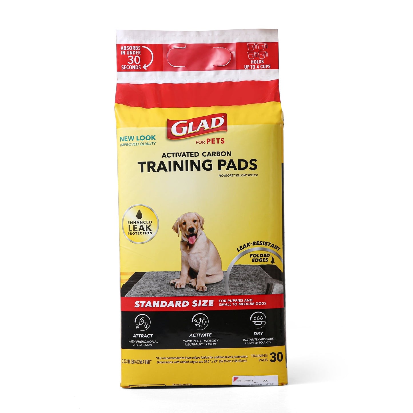 Activated Charcoal Leak - Resistant Training Pads for Dogs, 23In X 23In, 14 Count - Eco and More Pet Store