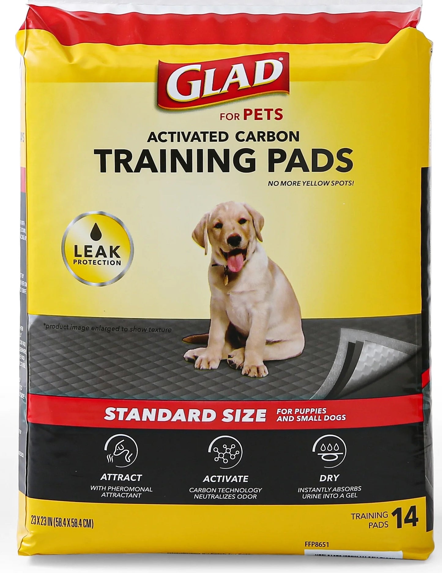 Activated Charcoal Leak - Resistant Training Pads for Dogs, 23In X 23In, 14 Count - Eco and More Pet Store