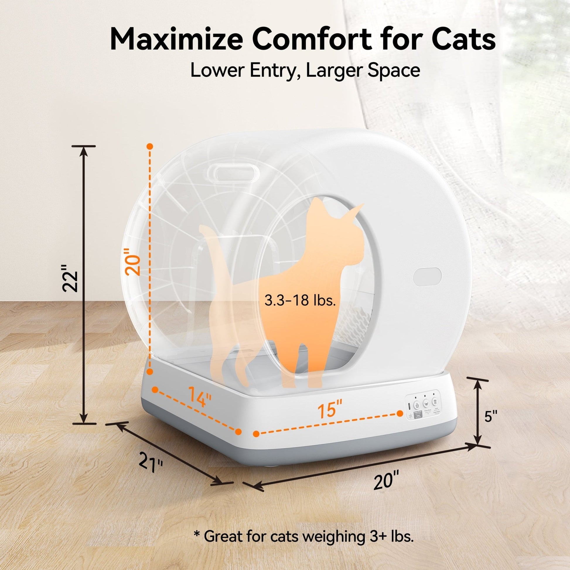 "Advanced Smart Automatic Self - Cleaning Cat Litter Box | APP - Controlled with Integrated Safety Features | Sleek White Design" - Eco and More Pet Store