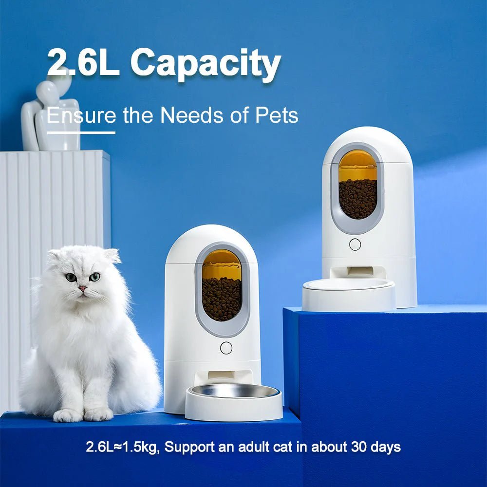 Automatic Cat Feeder | Timed Cat Food Dispenser Wi - Fi with APP Control for Remote - Eco and More Pet Store DBA Overseen