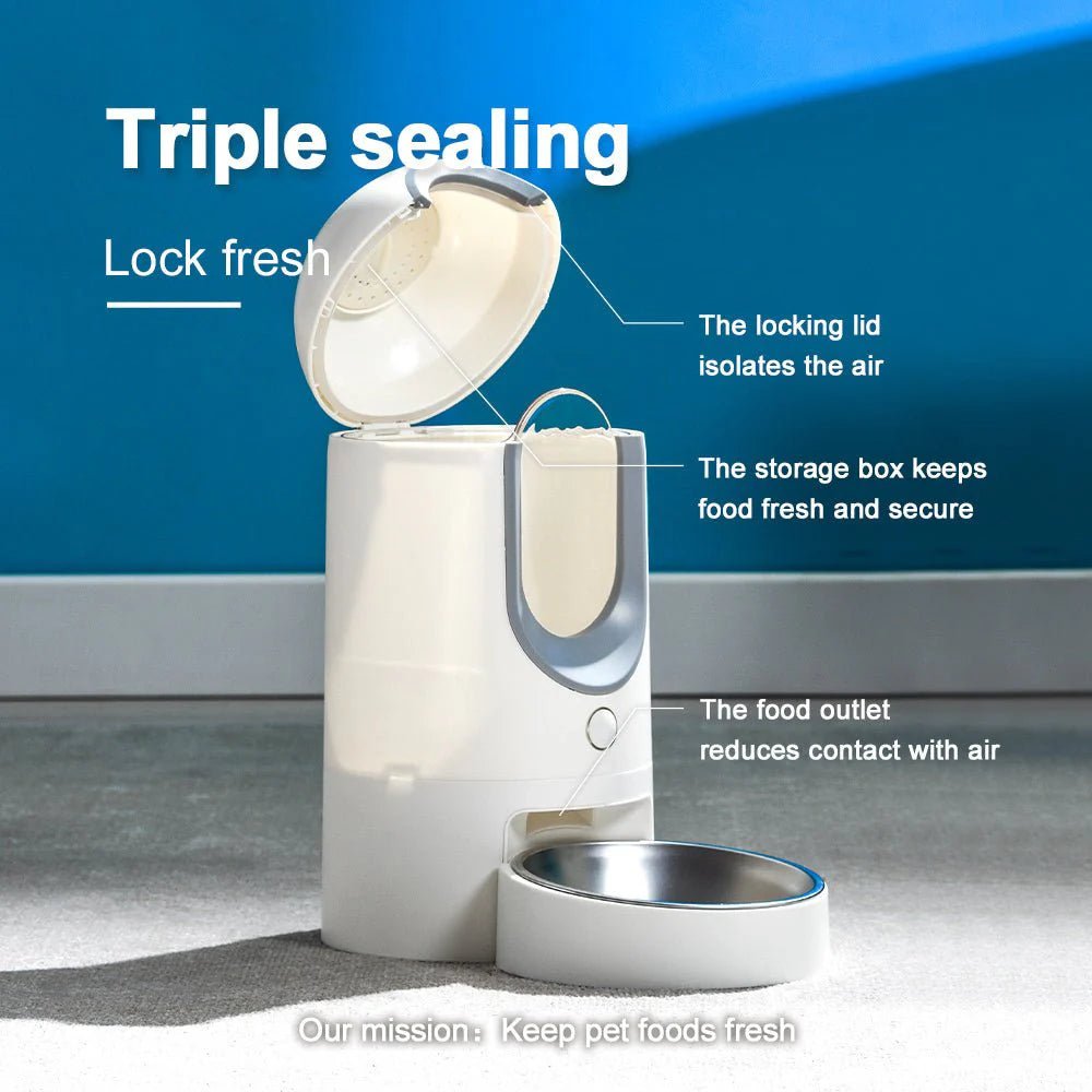 Automatic Cat Feeder | Timed Cat Food Dispenser Wi - Fi with APP Control for Remote - Eco and More Pet Store DBA Overseen