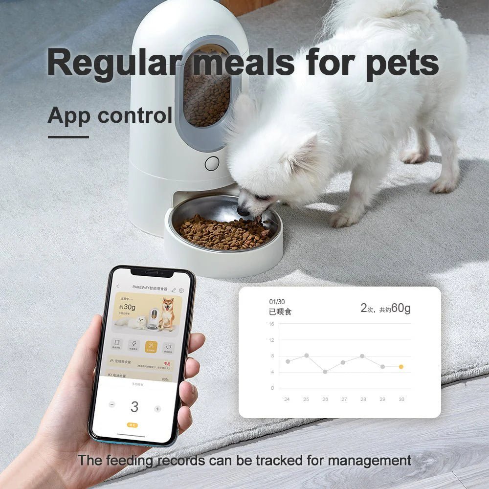 Automatic Cat Feeder | Timed Cat Food Dispenser Wi - Fi with APP Control for Remote - Eco and More Pet Store DBA Overseen