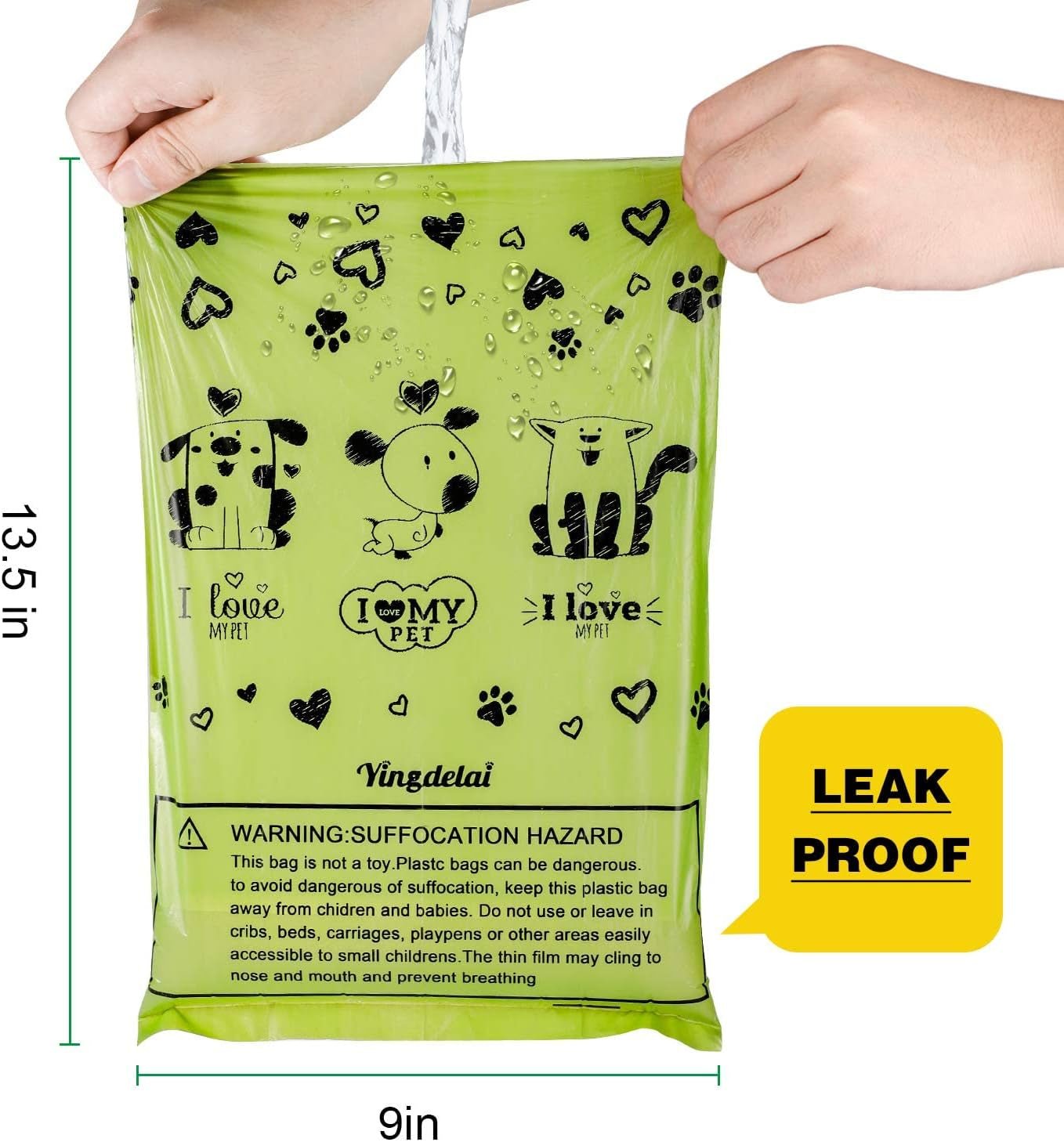 Biodegradable Dog Poop Bags: 720 Bags Extra Thick Strong Leak Proof Dog Waste Bags for Dogs with 1 Dispenser (4 Mixed Colors Green Blue Yellow Pink) - Scented - Eco and More Pet Store