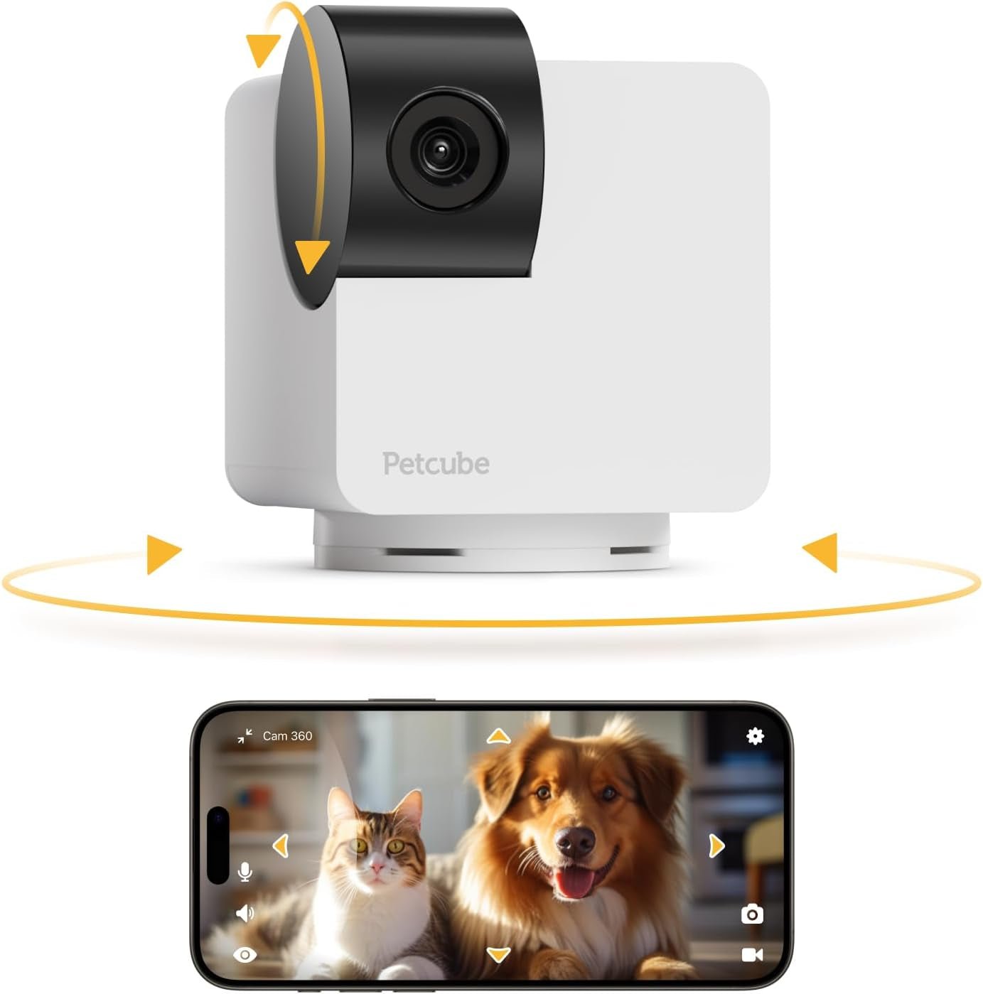 Cam | Indoor Wi - Fi Pet and Security Camera with Phone App, Pet Monitor with 2 - Way Audio and Video, Night Vision, 1080P HD Video and Smart Alerts for Ultimate Home Security - Eco and More Pet Store