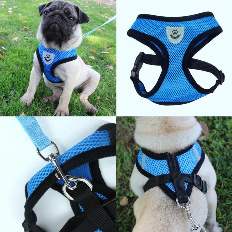 Cat Dog Pet Harness Adjustable Control Vest Dogs Reflective S M L XL Leash - Eco and More Pet Store