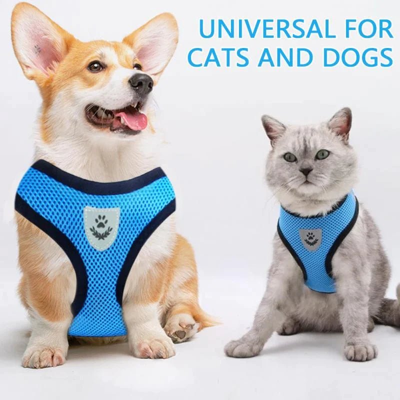 Cat Dog Pet Harness Adjustable Control Vest Dogs Reflective S M L XL Leash - Eco and More Pet Store