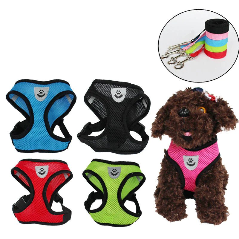 Cat Dog Pet Harness Adjustable Control Vest Dogs Reflective S M L XL Leash - Eco and More Pet Store