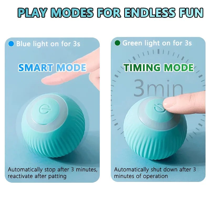 Cat Interactive Ball Smart Pet Cat Toys Indoor Automatic Rolling Magic Ball Electronic Interactive Cat Toy Cat Game Accessories - Eco and More Pet Store