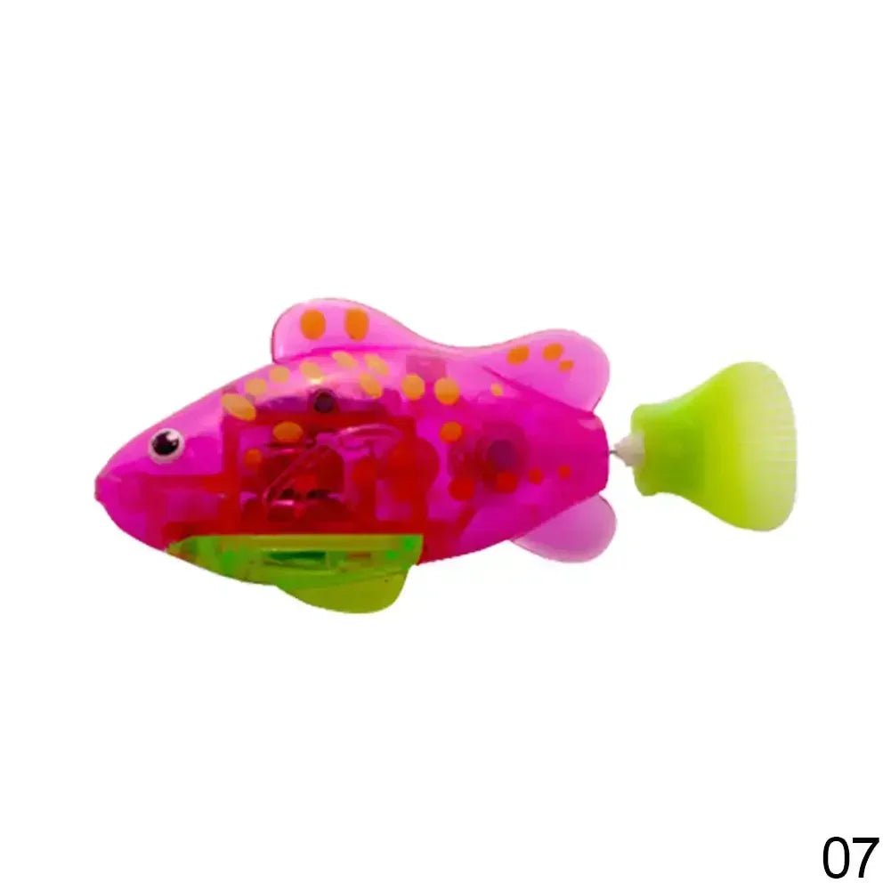 Cat Toys Interactive Robot Fish LED Lighted Water Activated Cat Electric Swimming Fish Toy Kitten Cat Fish Toy with LED Light - Eco and More Pet Store