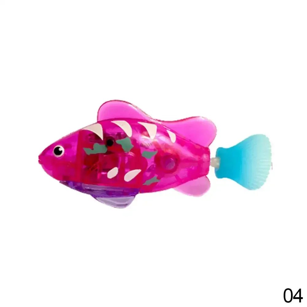 Cat Toys Interactive Robot Fish LED Lighted Water Activated Cat Electric Swimming Fish Toy Kitten Cat Fish Toy with LED Light - Eco and More Pet Store