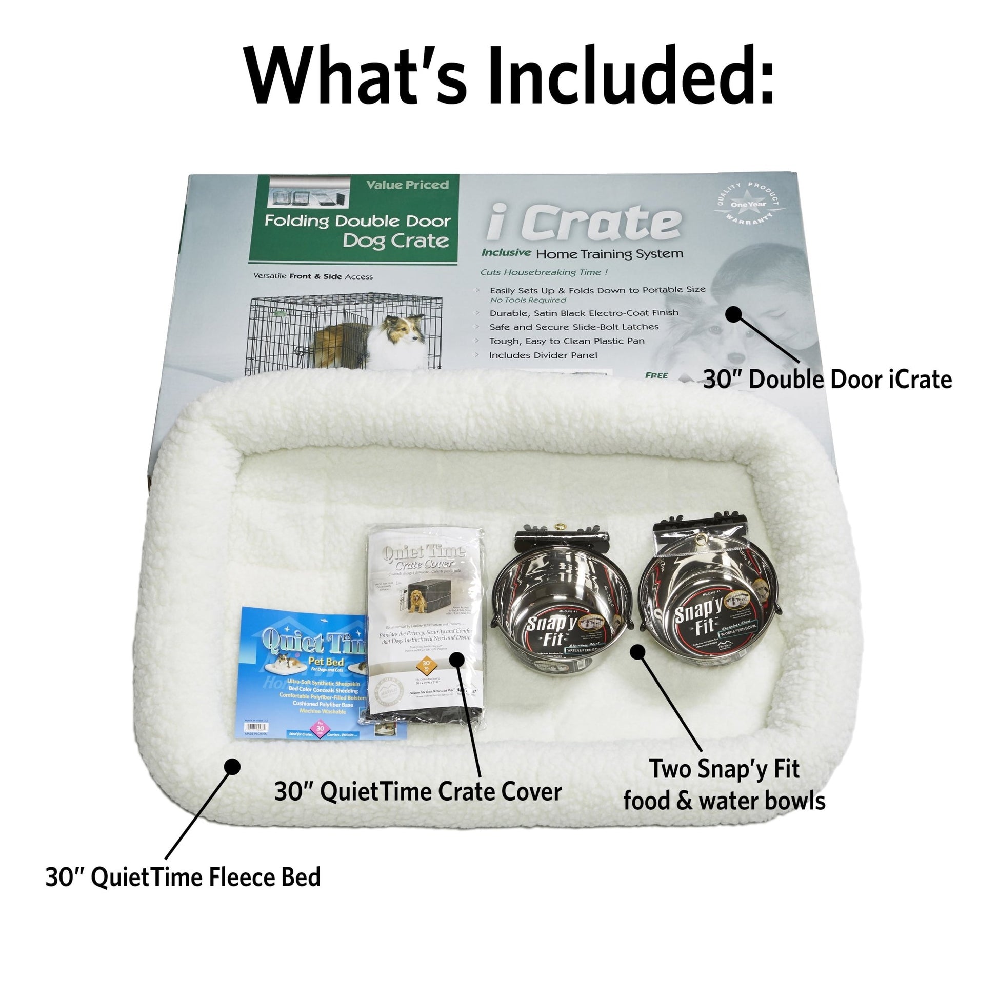 "Cozy Canine Crate Starter Kit: Essential Comfort & Security for Your Pup" - Eco and More Pet Store