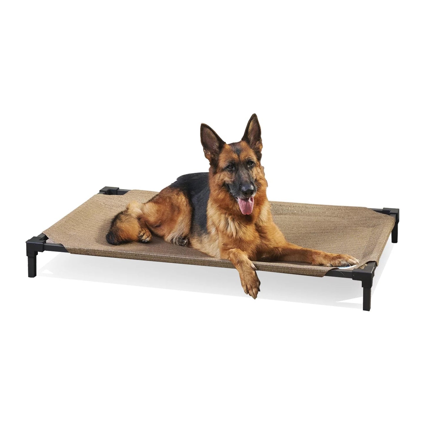 Dog Cooling Elevated Bed Pro, Large, Fits in 48In Crates, Nutmeg - Eco and More Pet Store