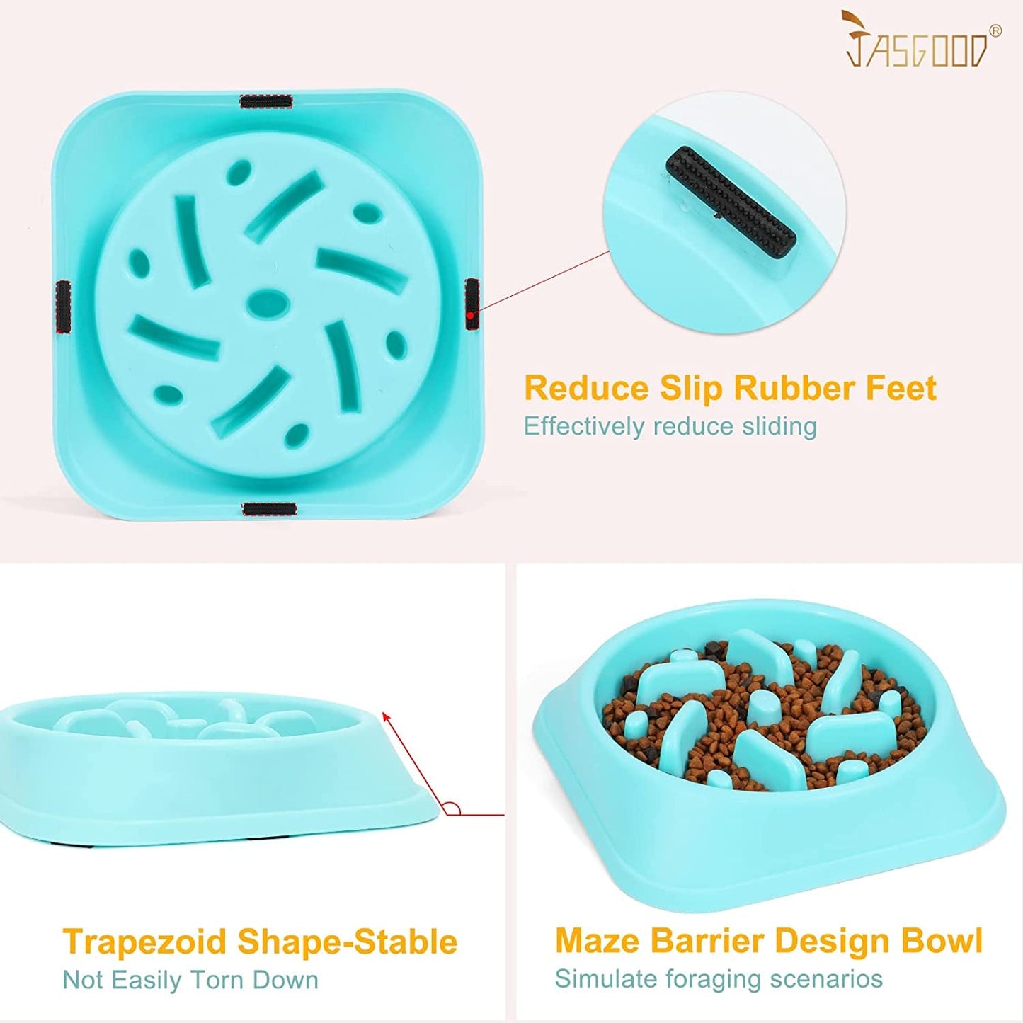 Dog Feeder Slow Eating Pet Bowl Eco - Friendly Non - Toxic Preventing Choking Healthy Design Bowl for Dog Pet Stop Bloat Bowl - Eco and More Pet Store