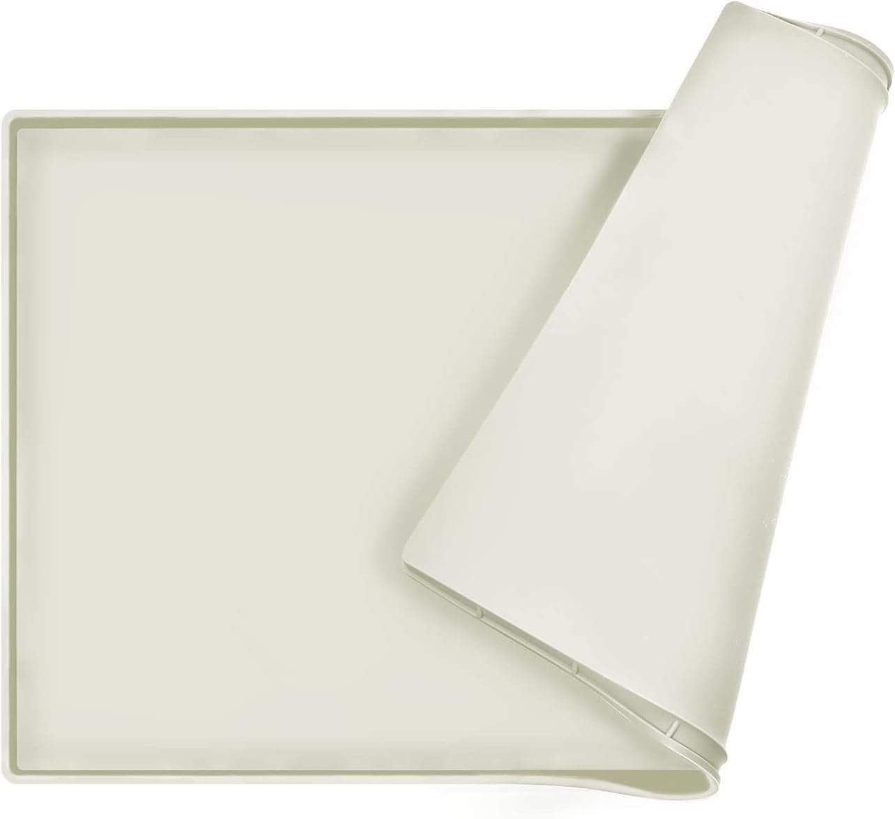 Dog Food Mat | Silicone Waterproof Food Tray | Non Slip Pet Bowl Mats Placemat,1" Raised Edge, Suitable for Most Small and Medium Sized Pets,32" X 24" - Eco and More Pet Store DBA Overseen