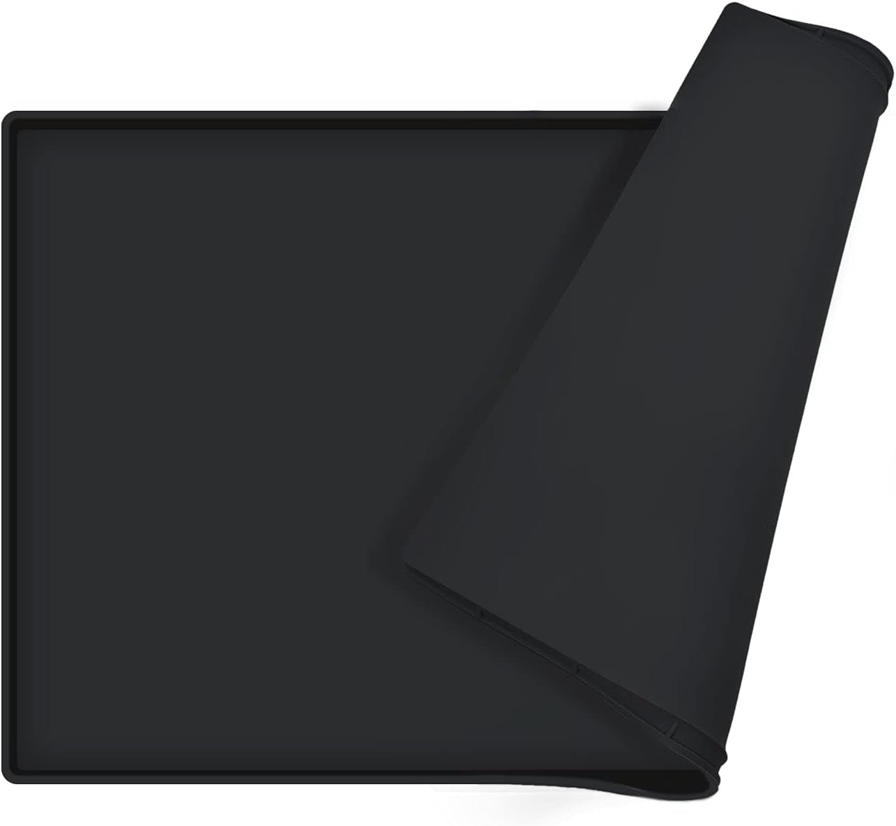 Dog Food Mat | Silicone Waterproof Food Tray | Non Slip Pet Bowl Mats Placemat,1" Raised Edge, Suitable for Most Small and Medium Sized Pets,32" X 24" - Eco and More Pet Store DBA Overseen