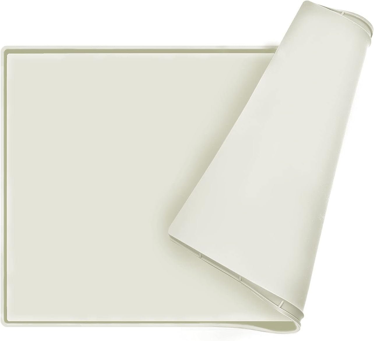 Dog Food Mat | Silicone Waterproof Food Tray | Non Slip Pet Bowl Mats Placemat,1" Raised Edge, Suitable for Most Small and Medium Sized Pets,32" X 24" - Eco and More Pet Store DBA Overseen