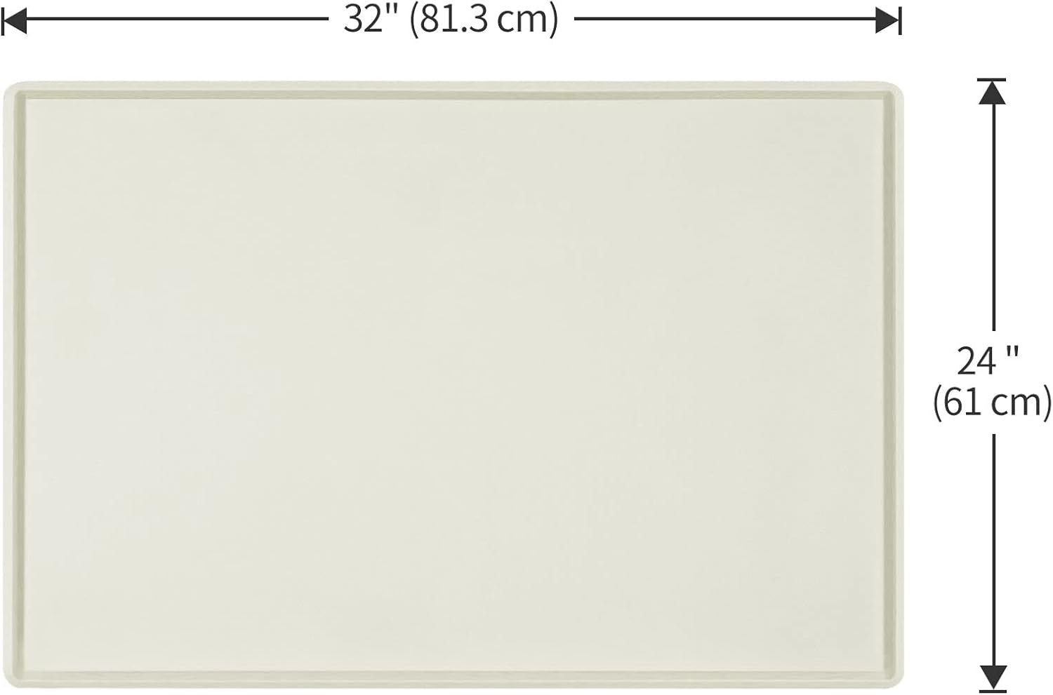 Dog Food Mat | Silicone Waterproof Food Tray | Non Slip Pet Bowl Mats Placemat,1" Raised Edge, Suitable for Most Small and Medium Sized Pets,32" X 24" - Eco and More Pet Store DBA Overseen