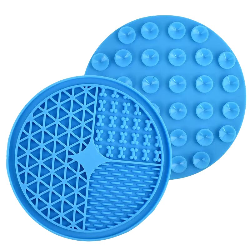 Dog Licking Mat Slow Food Mat Drizzling Licking Pad Suction Cup Slow Food Mat Silicone Slow Food Mat Pet Dog Licking Mat - Eco and More Pet Store