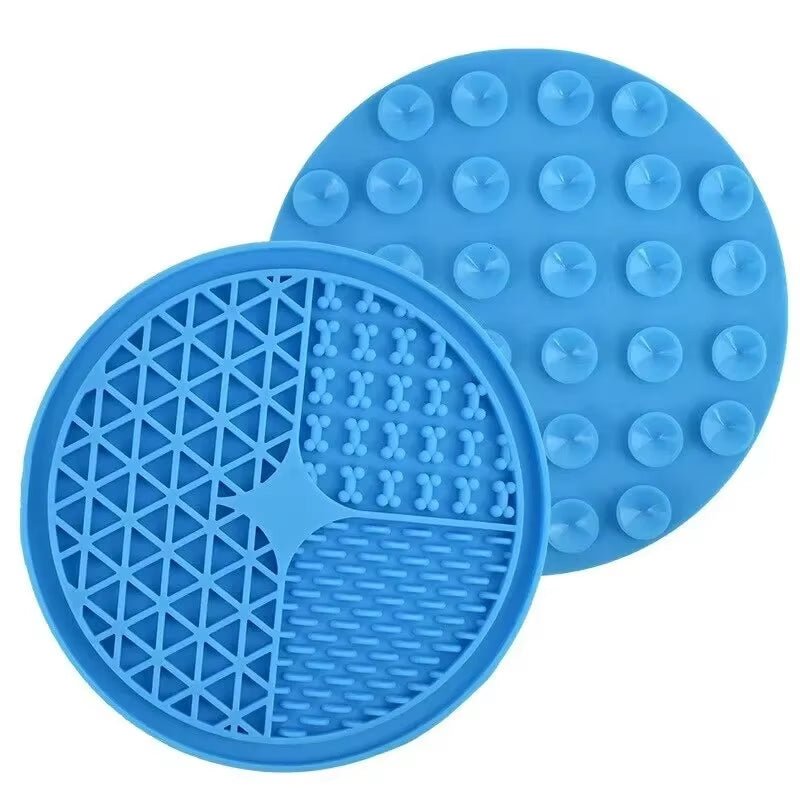 Dog Licking Mat Slow Food Mat Drizzling Licking Pad Suction Cup Slow Food Mat Silicone Slow Food Mat Pet Dog Licking Mat - Eco and More Pet Store