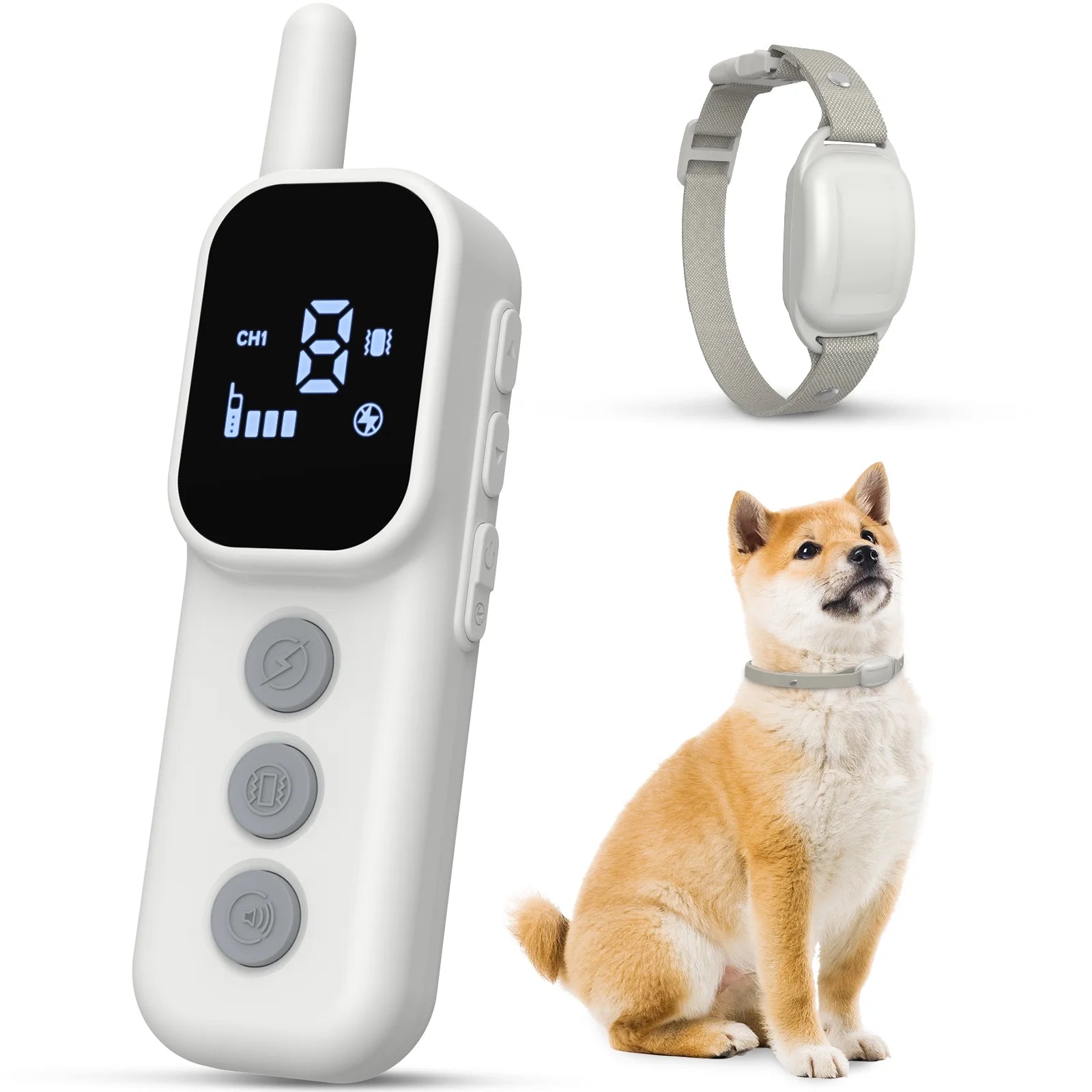 Dog Shock Collar, Dog Training Collar with Remote, Shock Collar for Dogs with Beep, Vibration, Safe Shock, Rechargeable Waterproof Dog Collar for Small Medium Large Dogs - Eco and More Pet Store