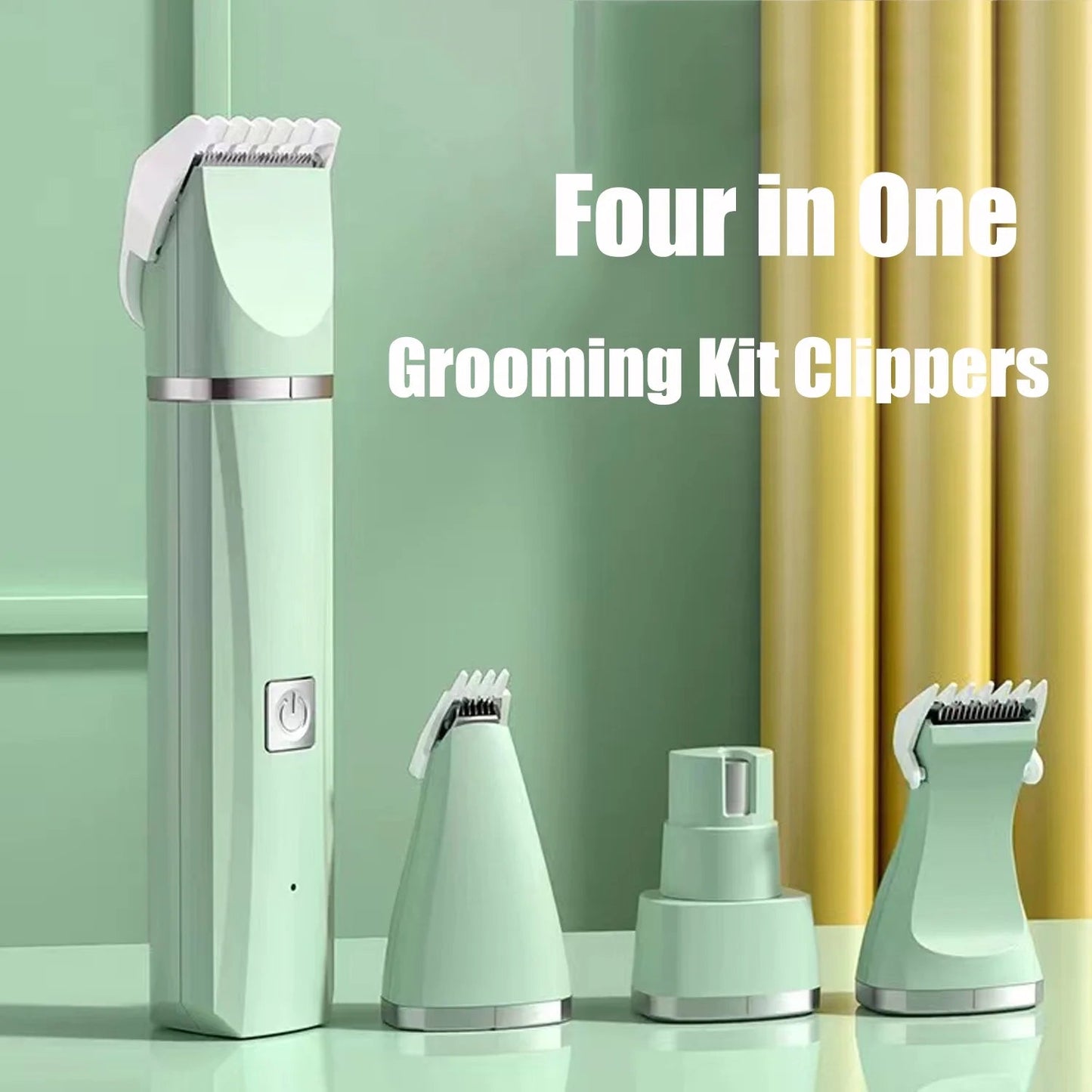 Dogs Hair Clippers Grooming Kit with Nail Grinder | 4 in 1 Cordless Electric Trimmer Low Noise USB Rechargeable Pet Clippers for Small and Large Dogs Cats Animals - Eco and More Pet Store DBA Overseen