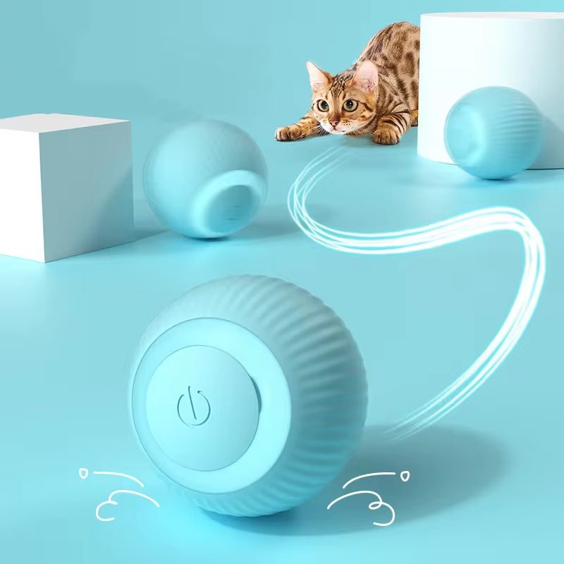 Electric Cat Ball Toys Automatic Rolling Smart Cat Toys Interactive for Cats Training Self - Moving Kitten Toys for Indoor Playing - Eco and More Pet Store