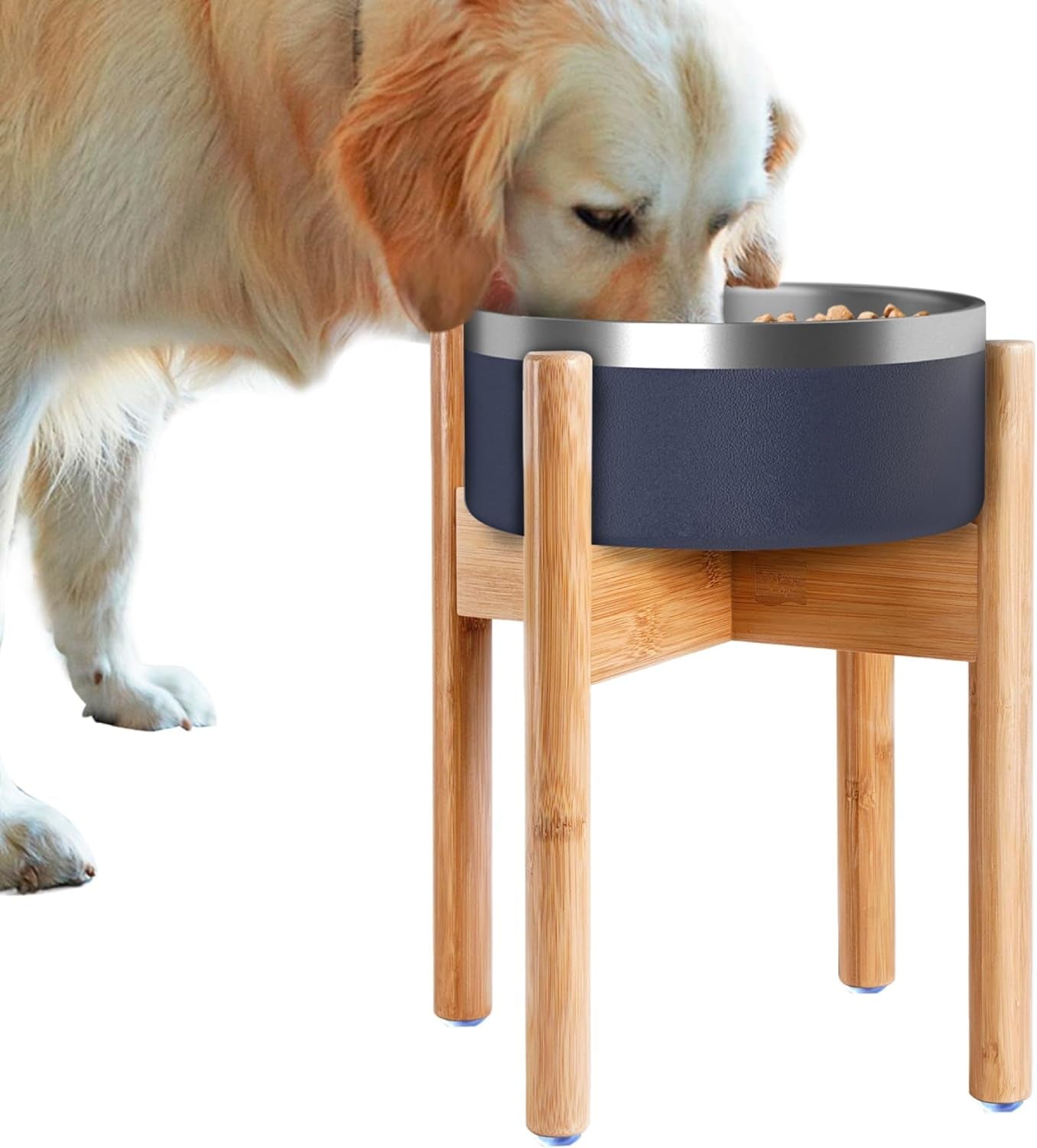 Elevated Dog Bowl Stand for Small to Medium Breeds – Adjustable Height & Width for Comfort – Perfect for Beagles, Terriers, Basset Hounds, Bulldogs, and Cocker Spaniels – 7.5 - Inch Tall (Bowl Not Included) - Eco and More Pet Store