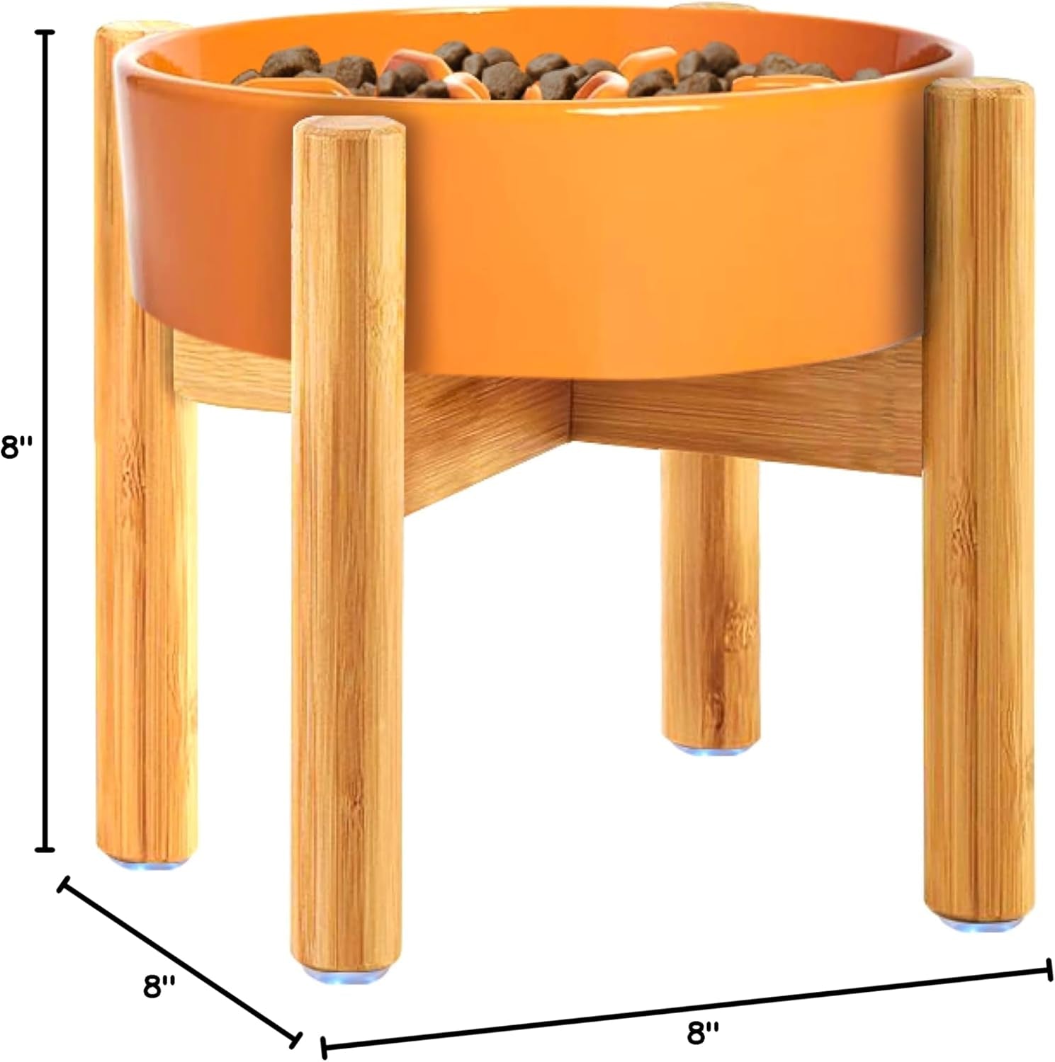 Elevated Dog Bowl Stand for Small to Medium Breeds – Adjustable Height & Width for Comfort – Perfect for Beagles, Terriers, Basset Hounds, Bulldogs, and Cocker Spaniels – 7.5 - Inch Tall (Bowl Not Included) - Eco and More Pet Store