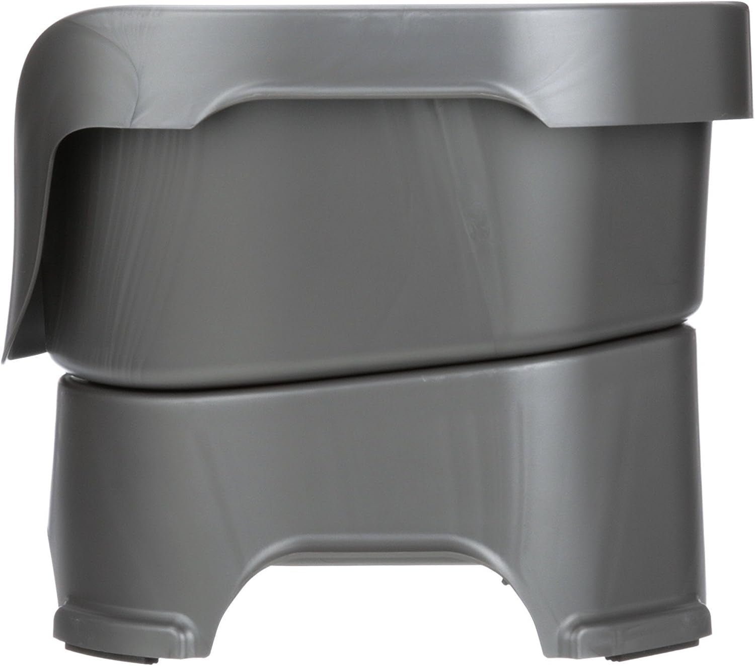 Feeder Deluxe Mess Proof Dog Bowls | Elevated for Medium Dogs 19 - 40 Lbs, Made in USA, No Spill Raised Dog Food Bowl Stand Feeding Station, Food and Water Bowl Set, Grey - Eco and More Pet Store DBA Overseen